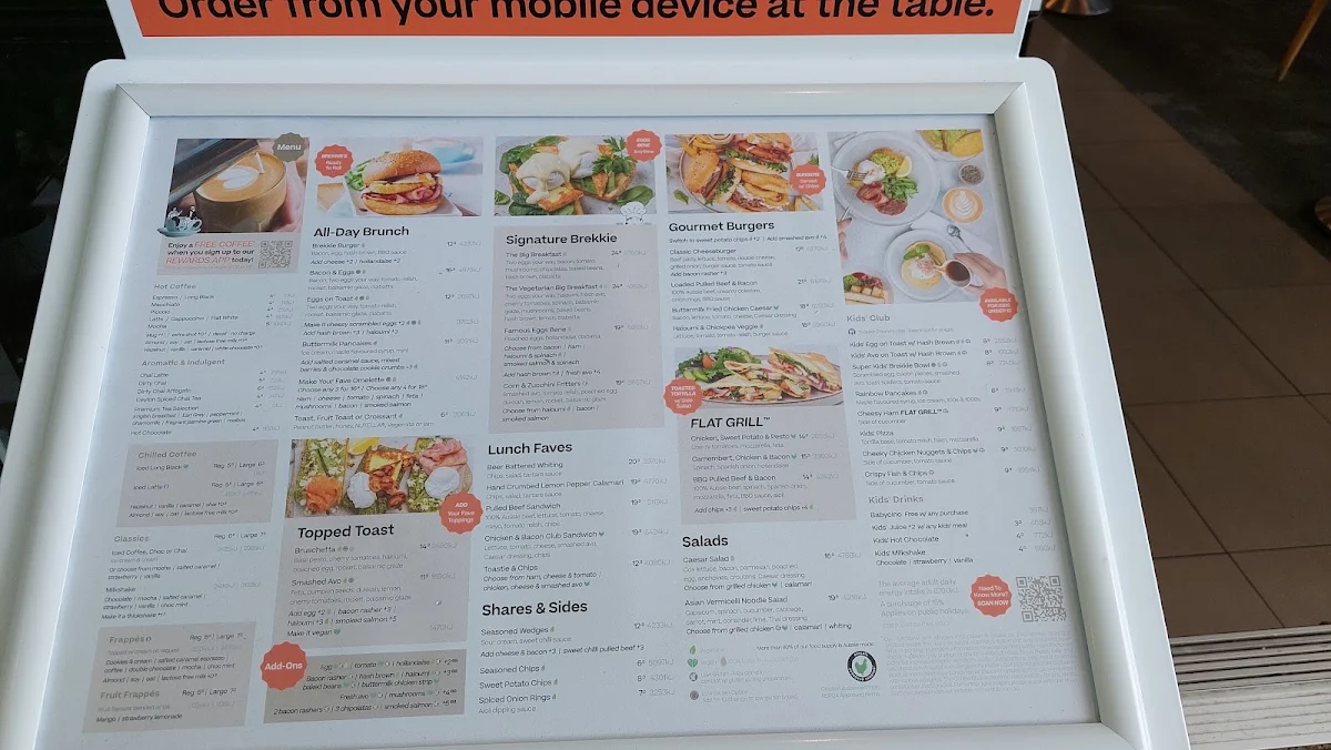 Menu, The Coffee Club Café - Logan Super Centre