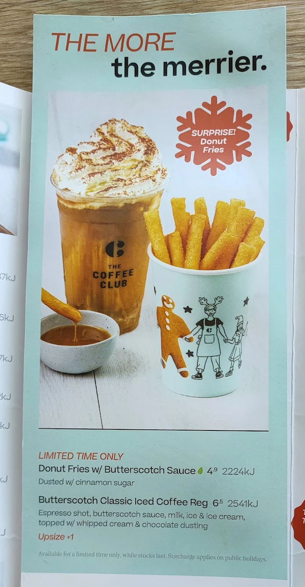 Menu, The Coffee Club Café - Logan Super Centre