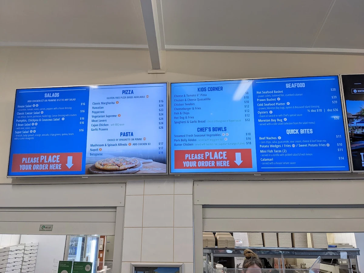 Menu, Beach Cafe
