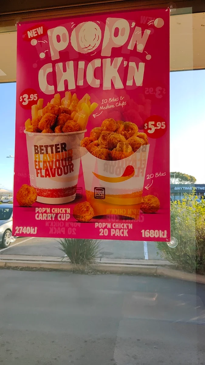Menu, Hungry Jack's Burgers Whyalla