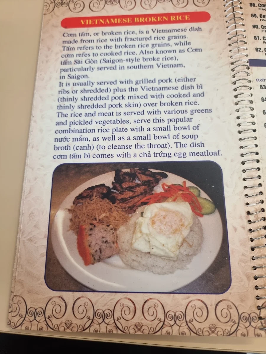 Menu, Hu Tieu Thanh Liem