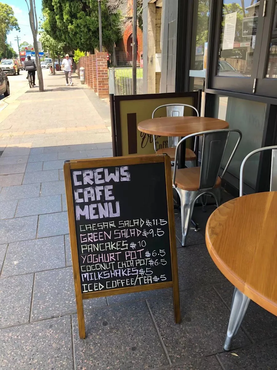 Menu, Crews Café