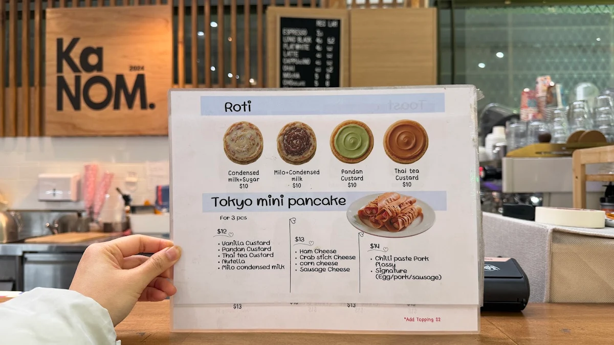 Menu, Kanom