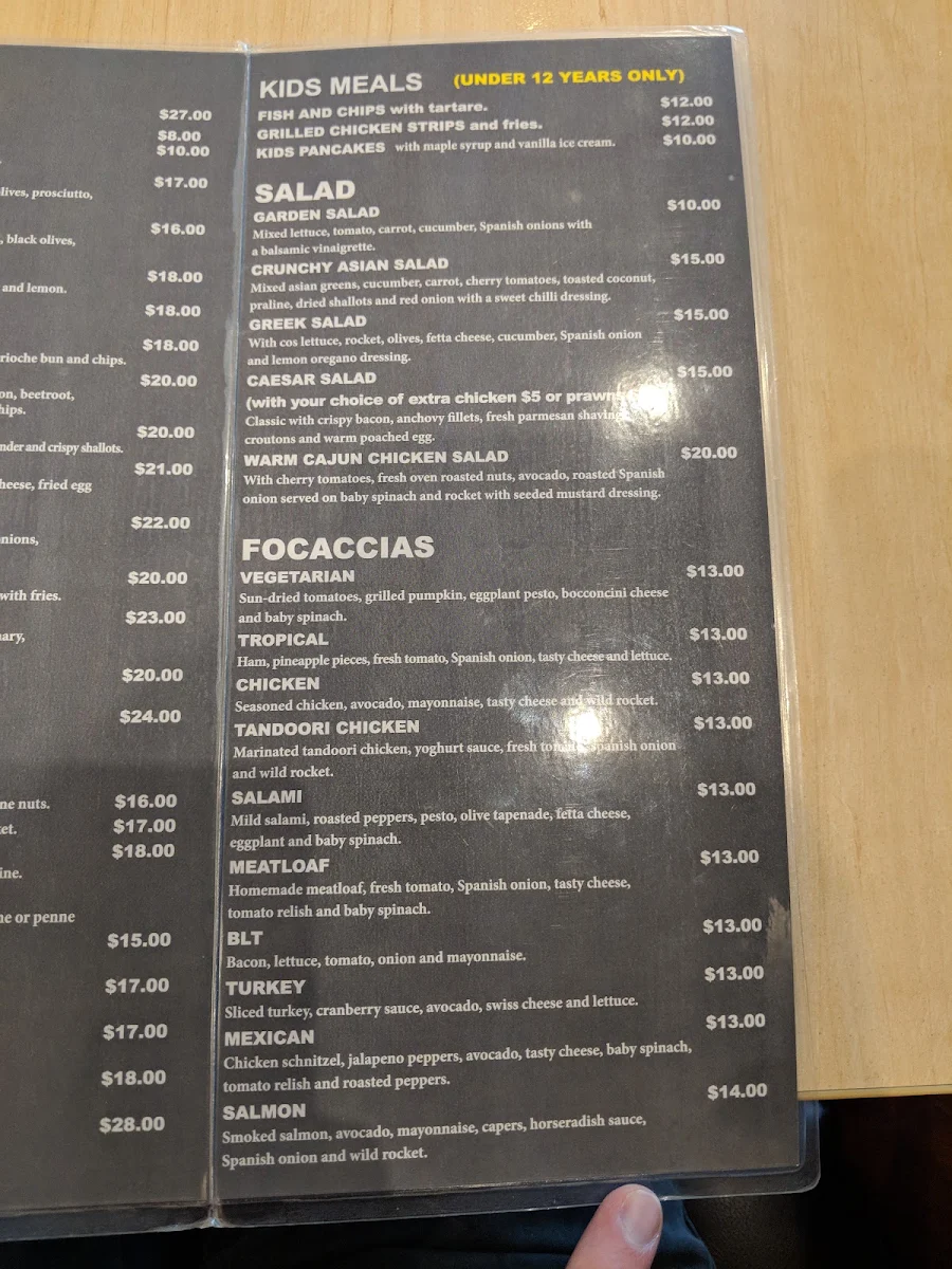 Menu, Lil Kitch
