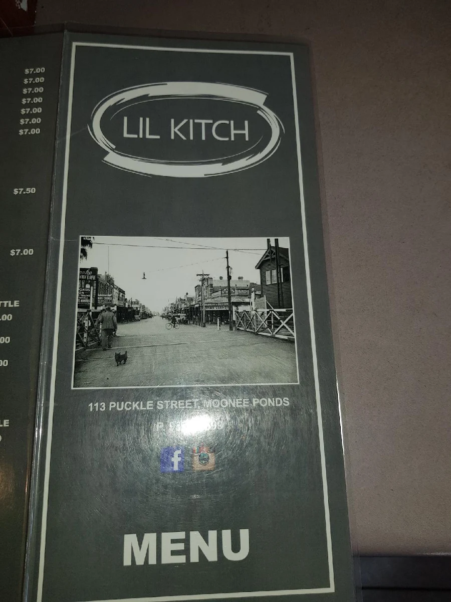 Menu, Lil Kitch