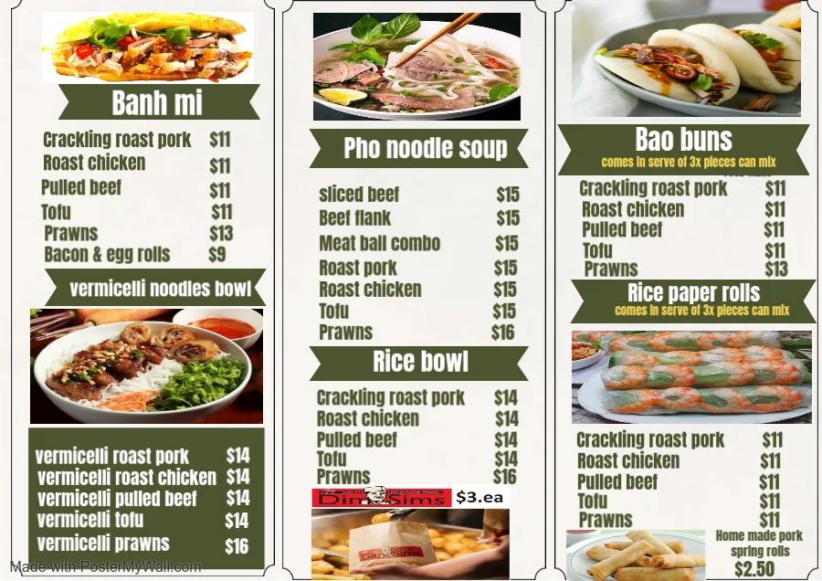 Menu, Great Ocean rolls original owner