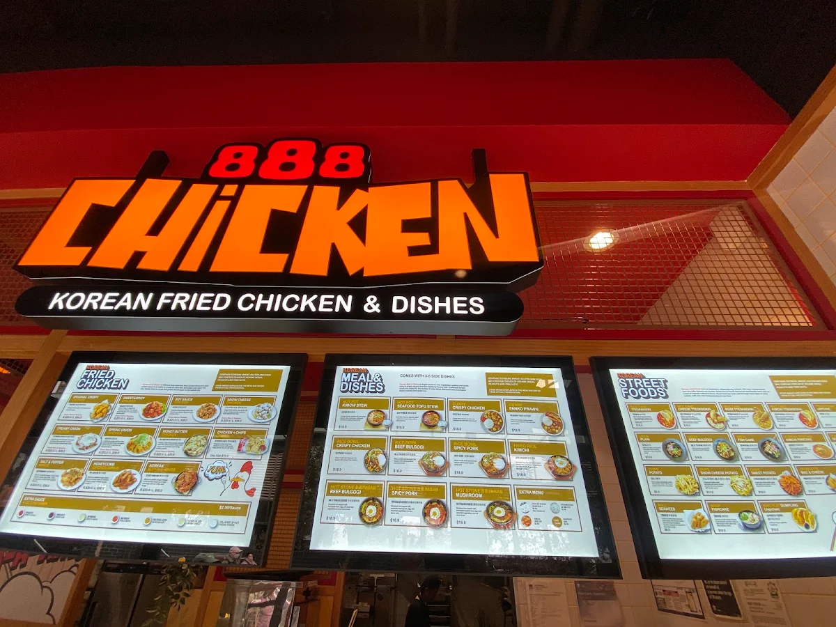 Menu, 888 Korean Fried Chicken Ashfield