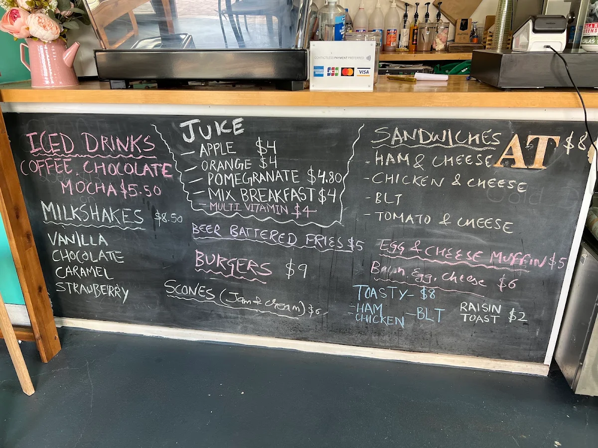 Menu, At Odds Cafe Yandina