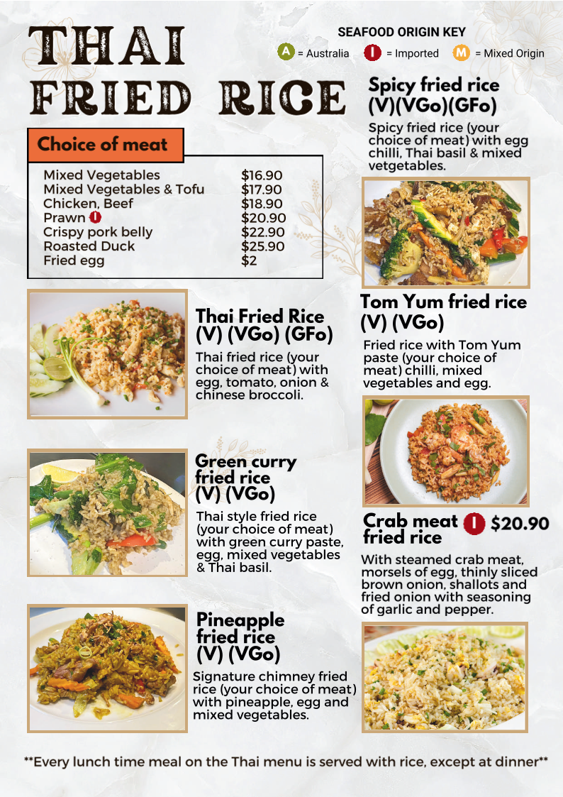 Menu, Hotel Sweeney's