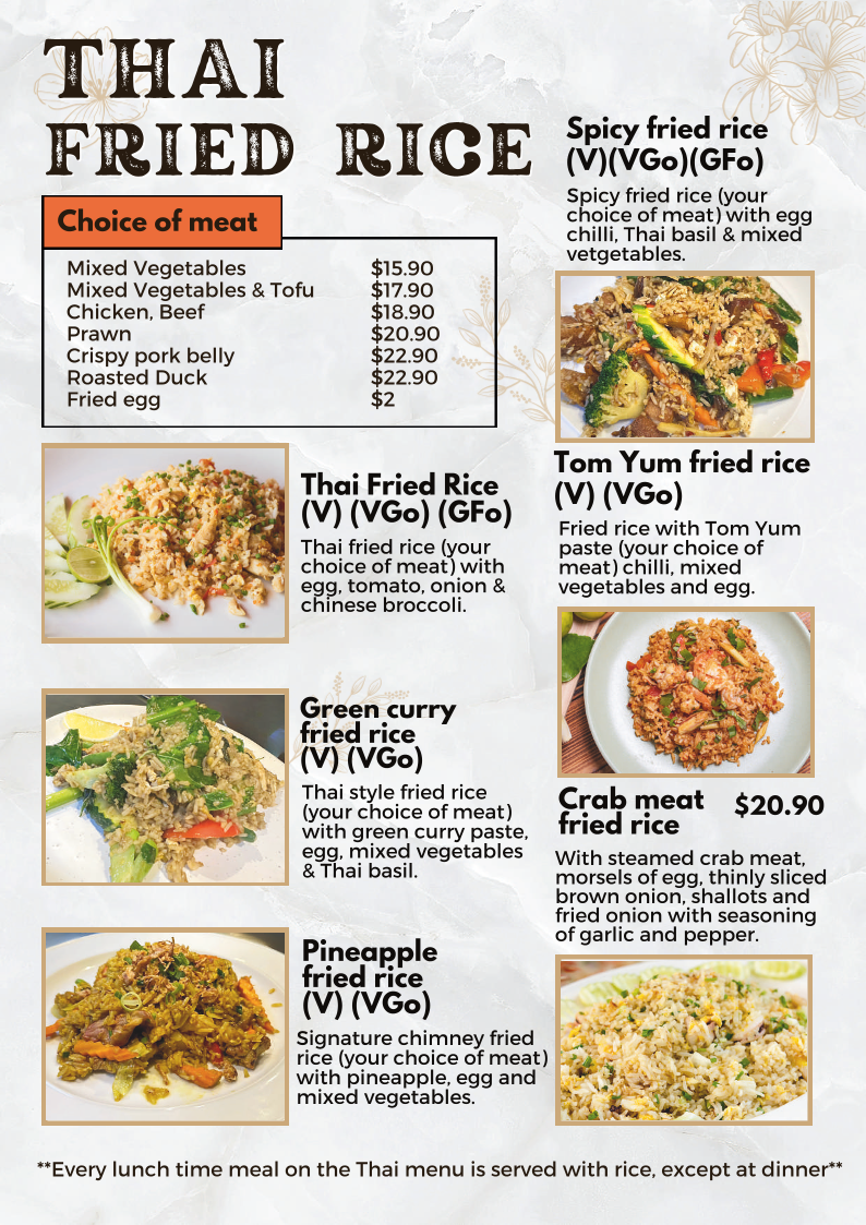 Menu, Hotel Sweeney's