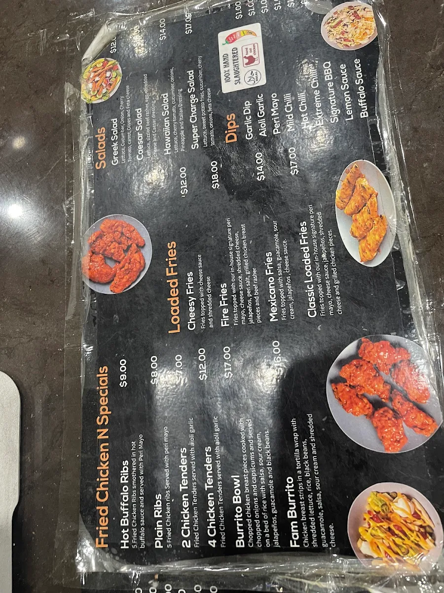 Menu, Flame N Flavours