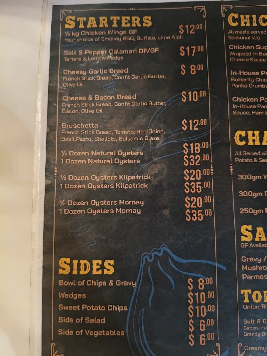 Menu, Westside Village Hotel