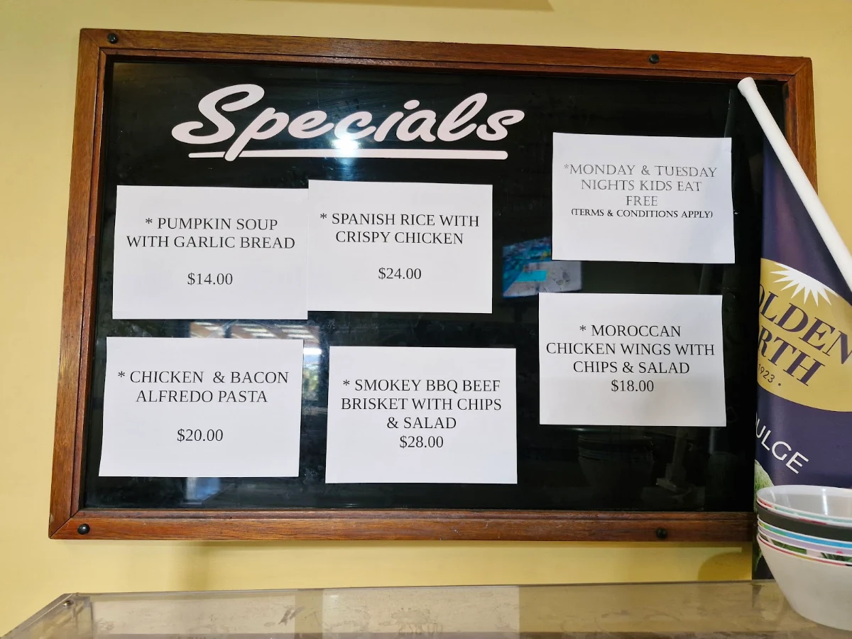 Menu, Westside Village Hotel