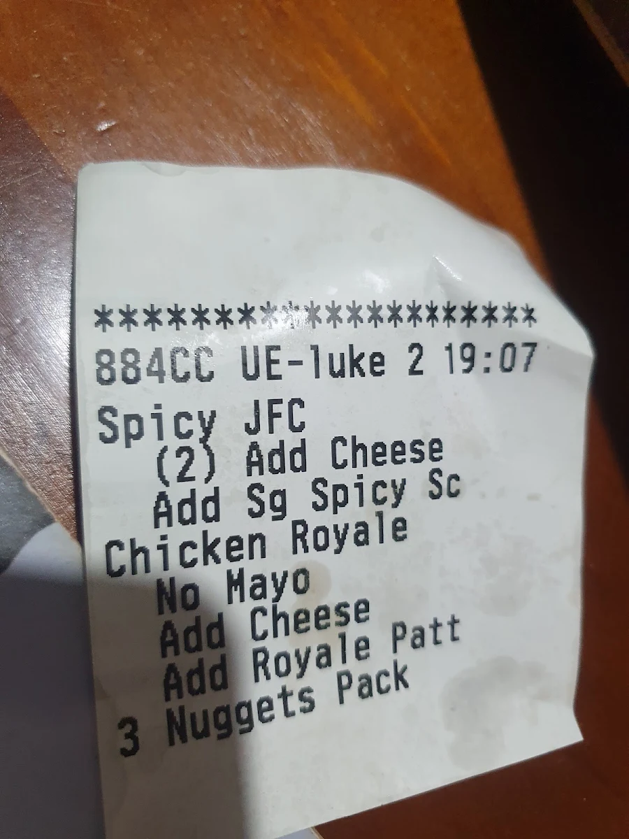 Menu, Hungry Jack's Burgers Glenorchy