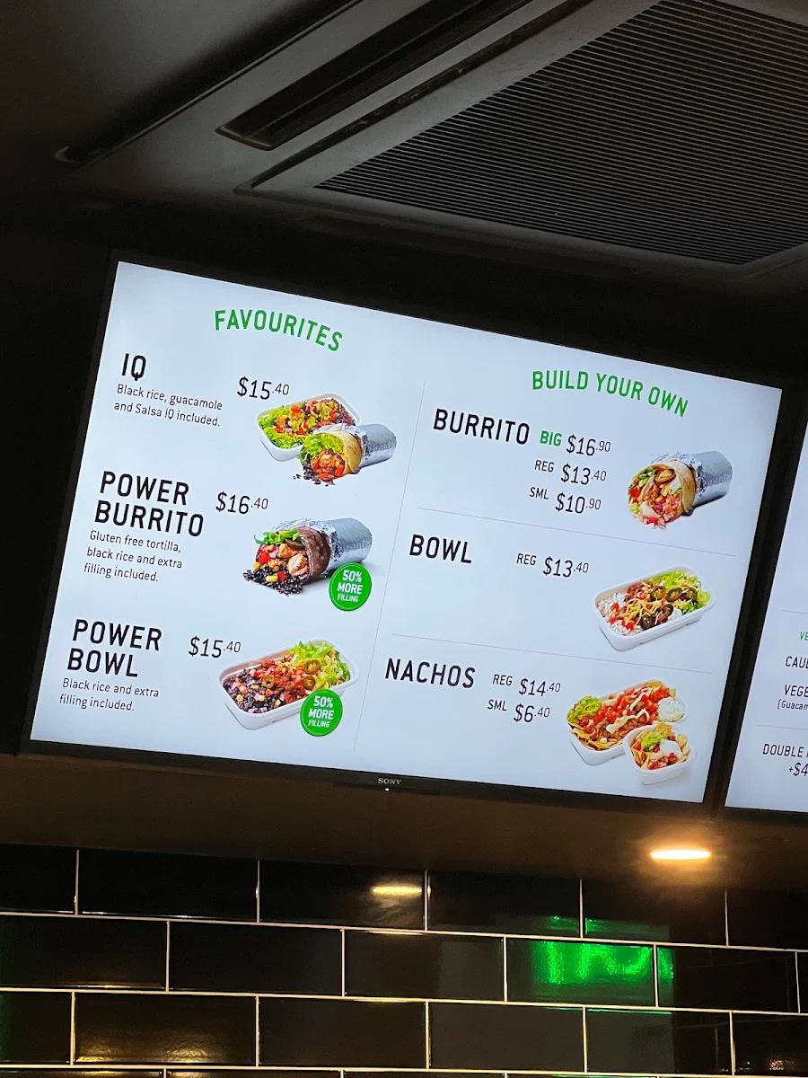 Menu, Zambrero