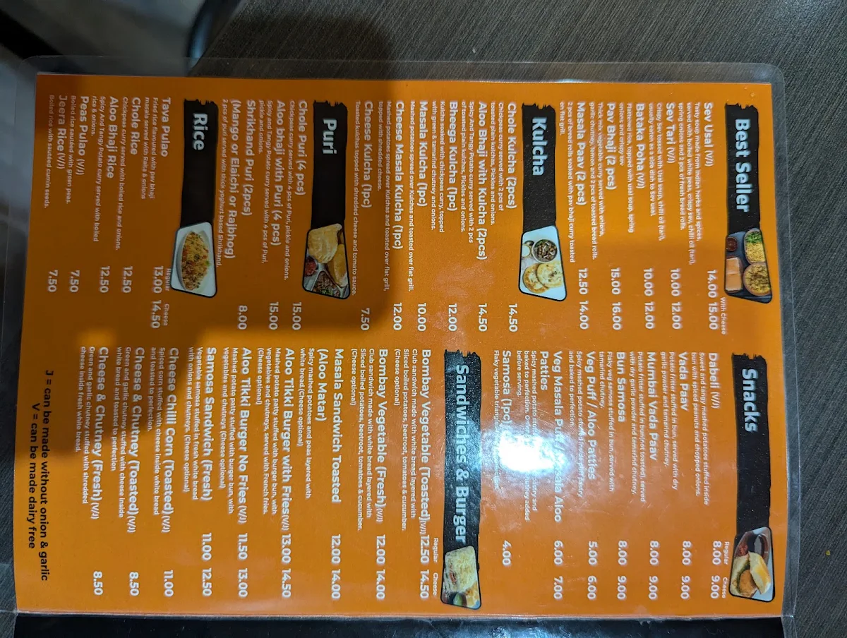 Menu, Jalsa EATS