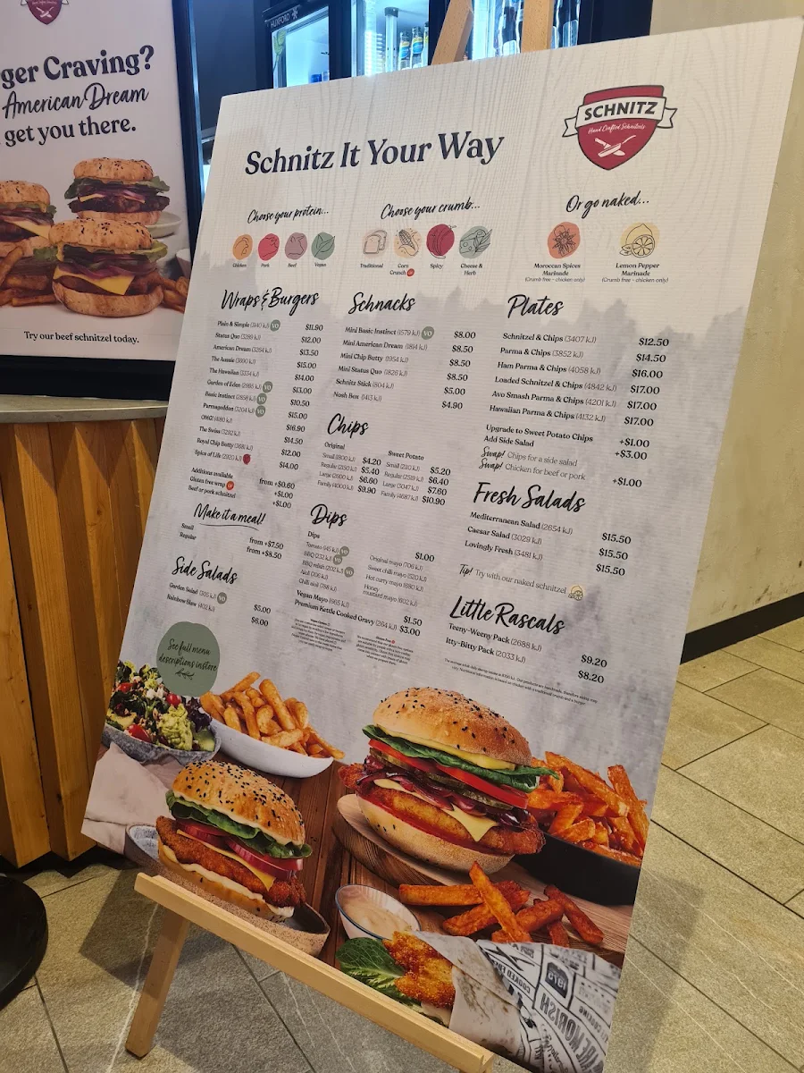 Menu, Schnitz The Glen
