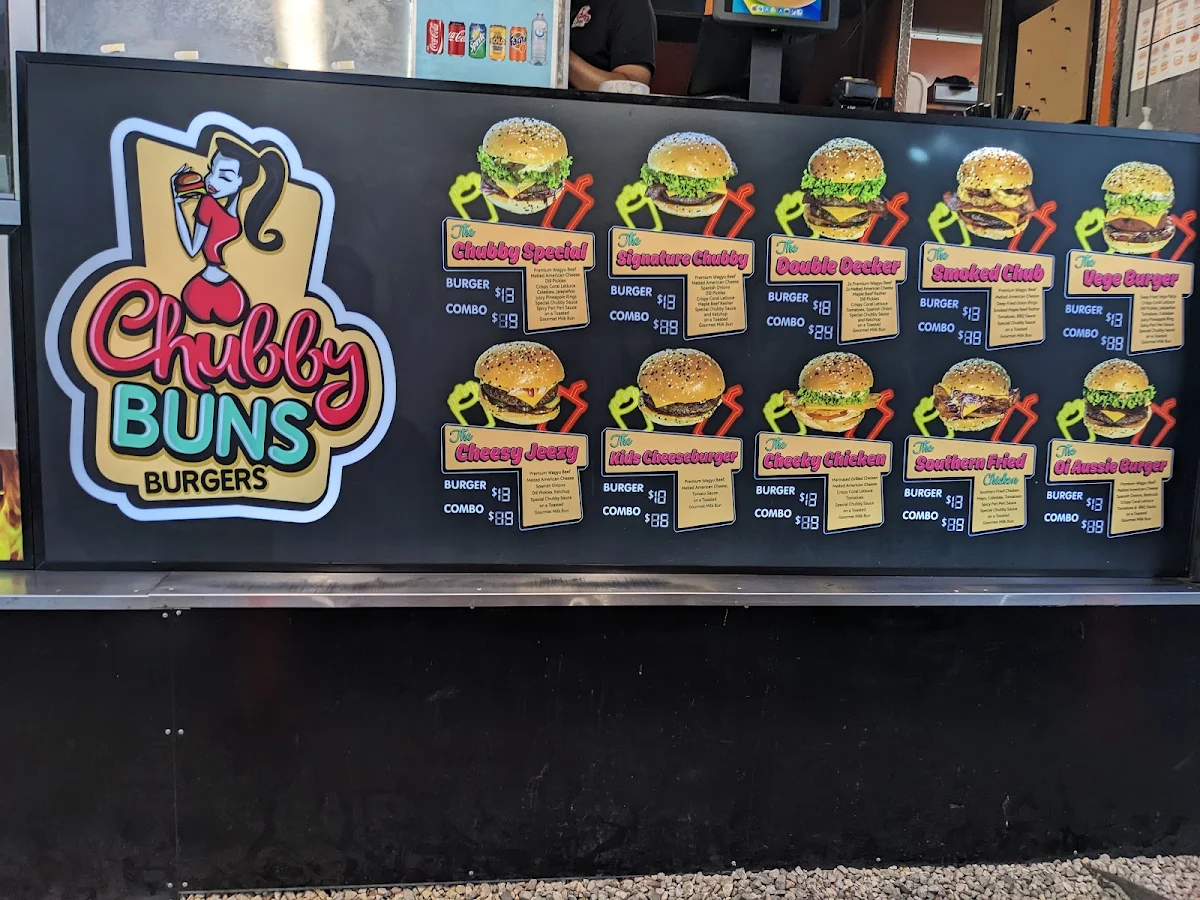 Menu, Chubby Buns Burgers Penrith