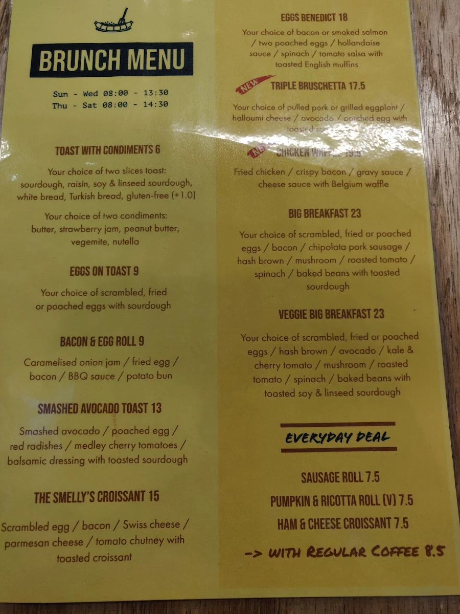 Menu, Smelly Cheese Cake, Wentworth Point, Marina Square Shopping Centre