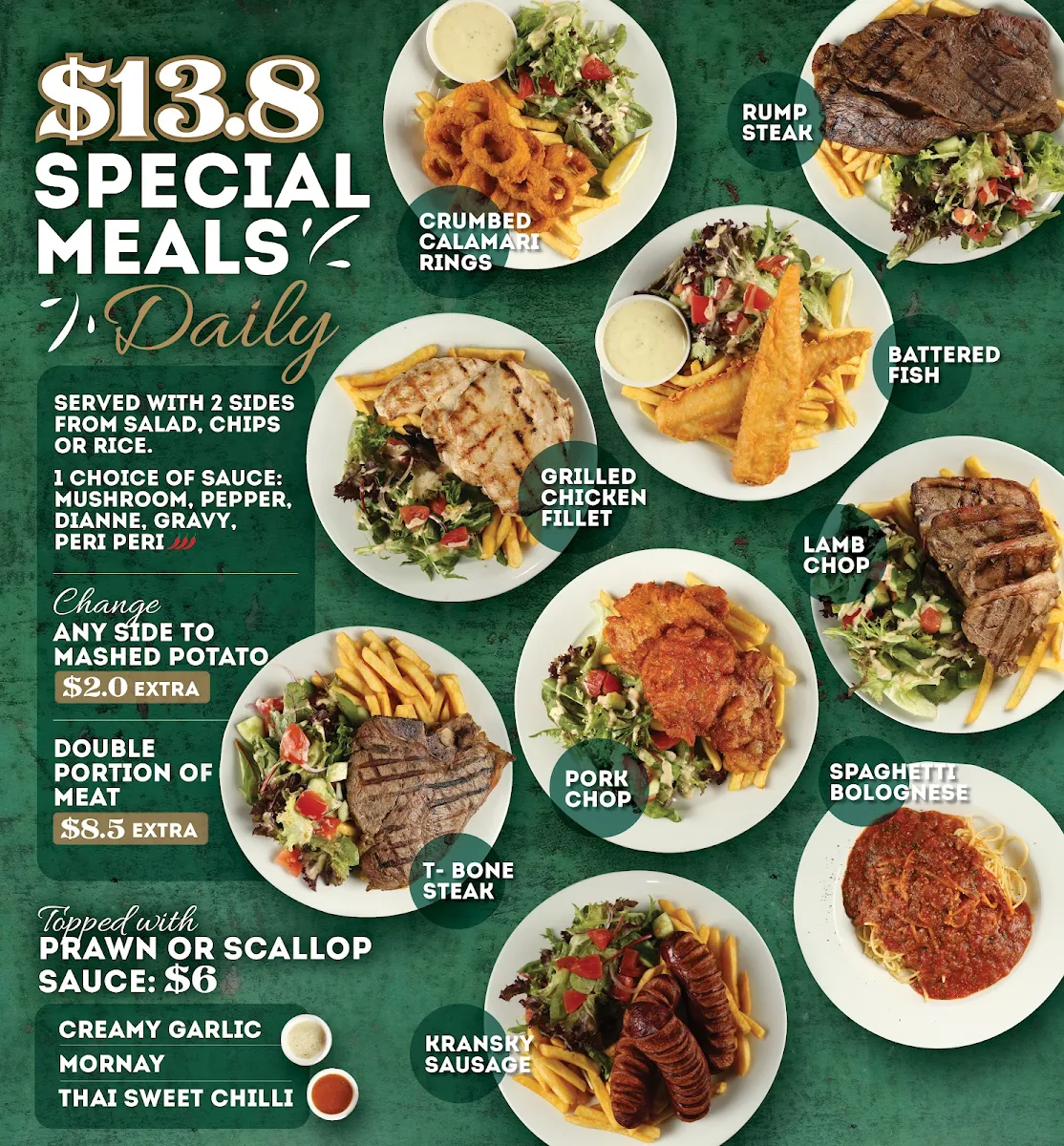 Menu, Berala Hotel Bistro (J's kitchen steak house)