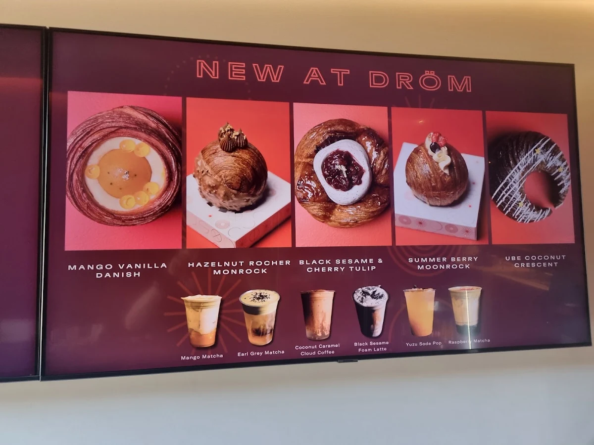 Menu, Dröm Bakery