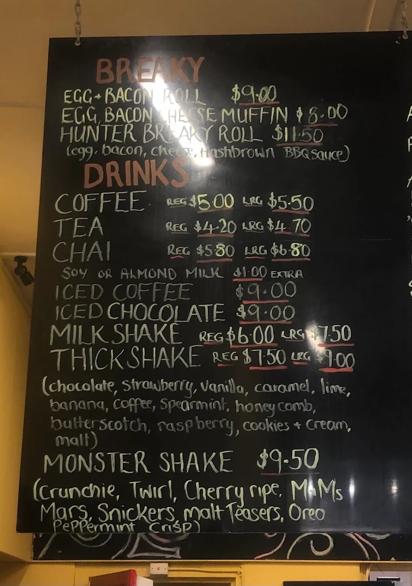 Menu, Roundabout Takeaway