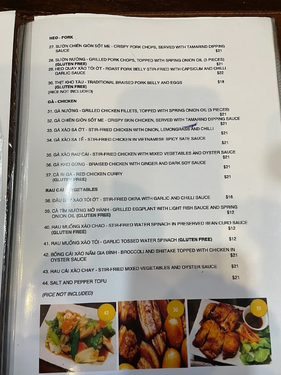 Menu, Gia Đình Marickville