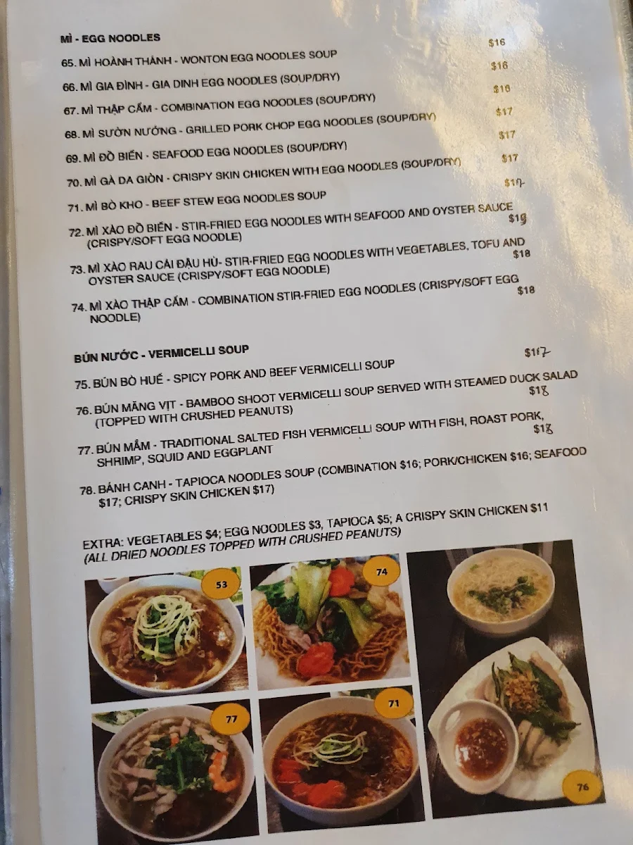 Menu, Gia Đình Marickville