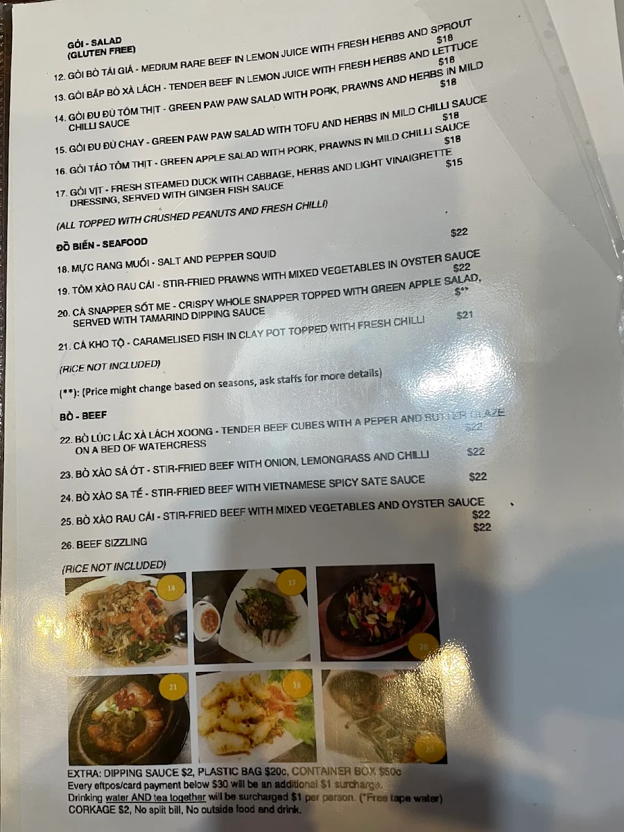 Menu, Gia Đình Marickville