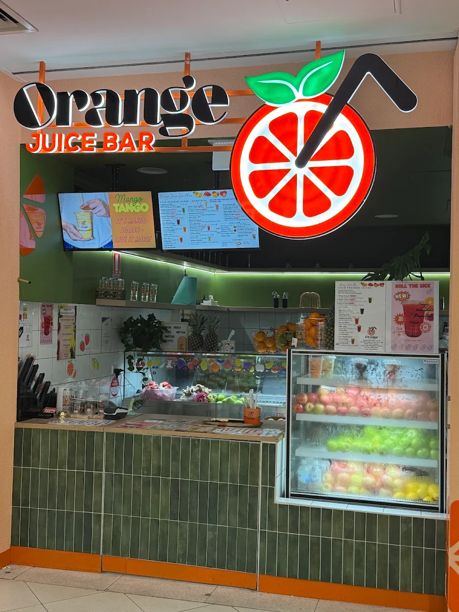 Menu, Orange Juice Bar