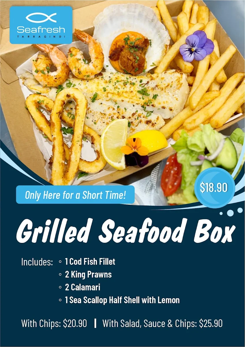 Menu, Seafresh Tarragindi