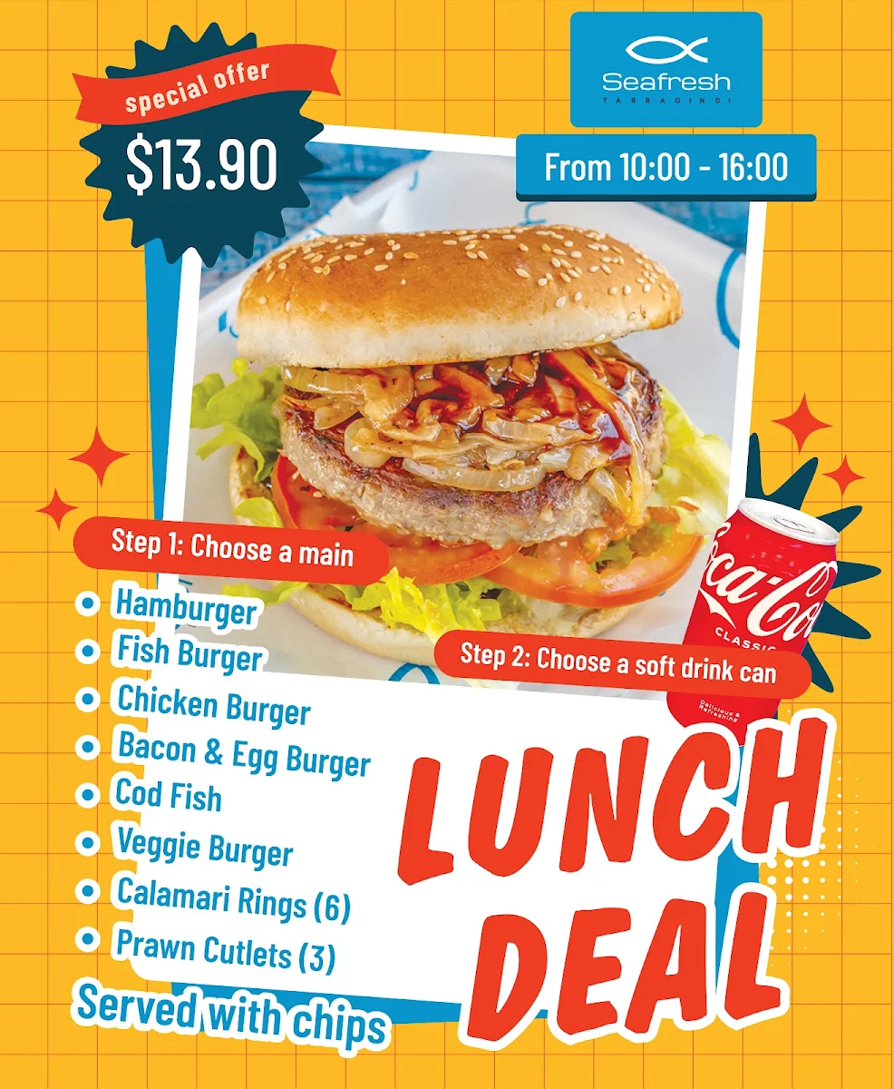 Menu, Seafresh Tarragindi