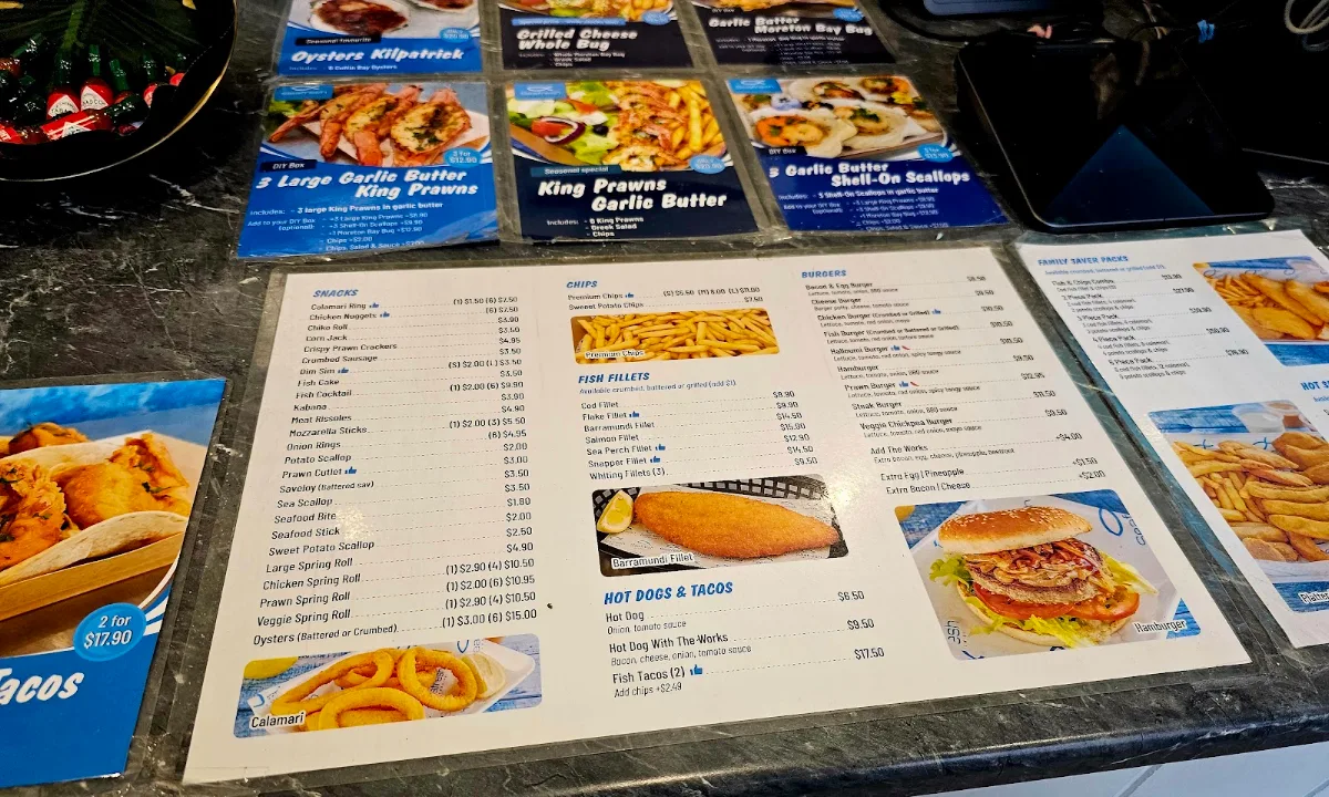 Menu, Seafresh Tarragindi
