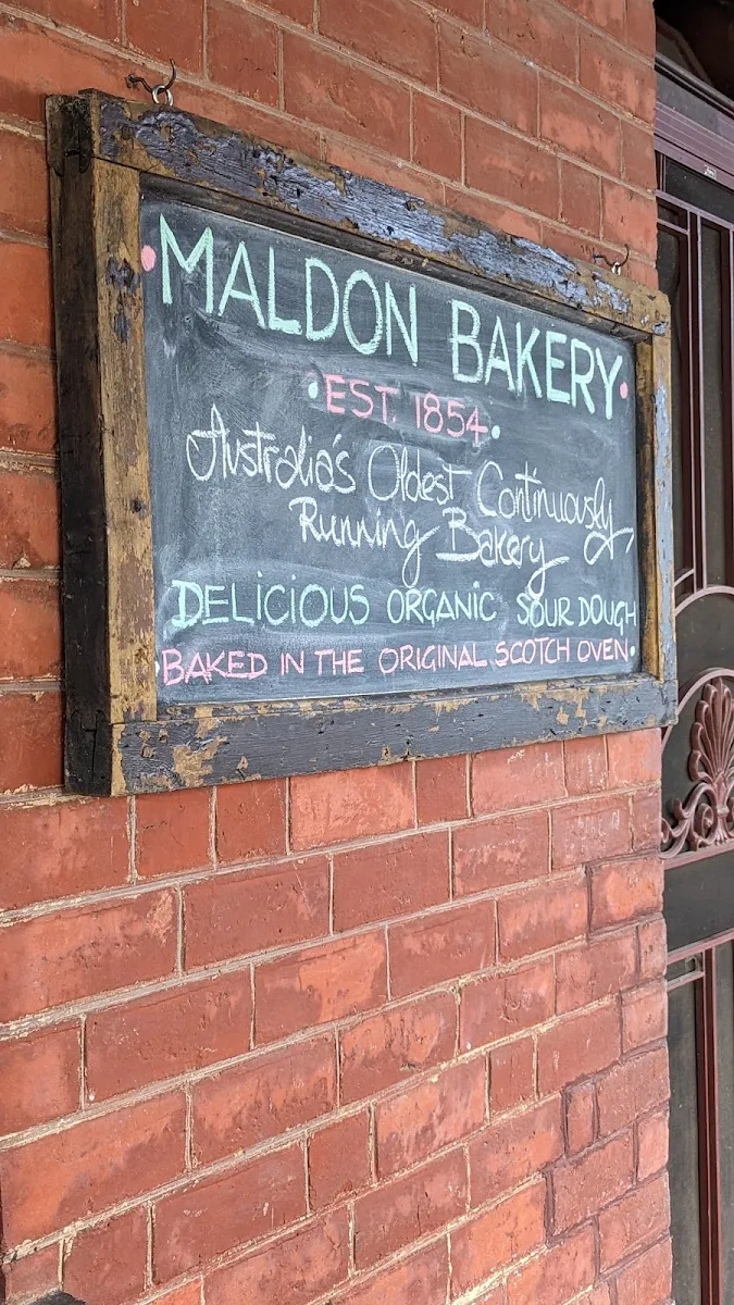 Menu, Maldon Bakery