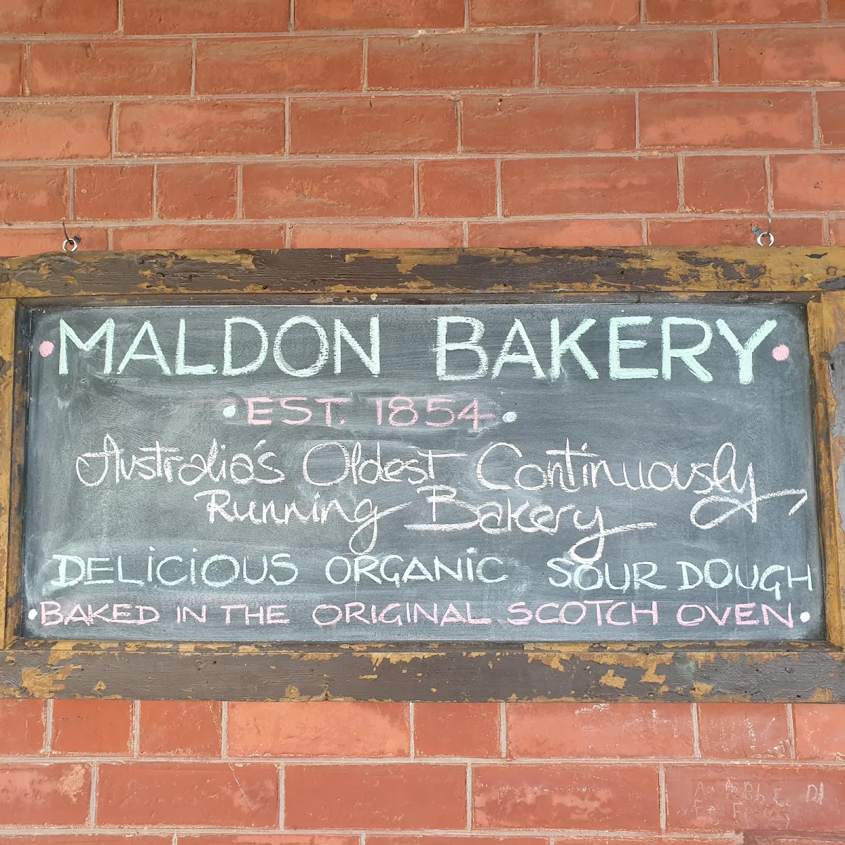 Menu, Maldon Bakery
