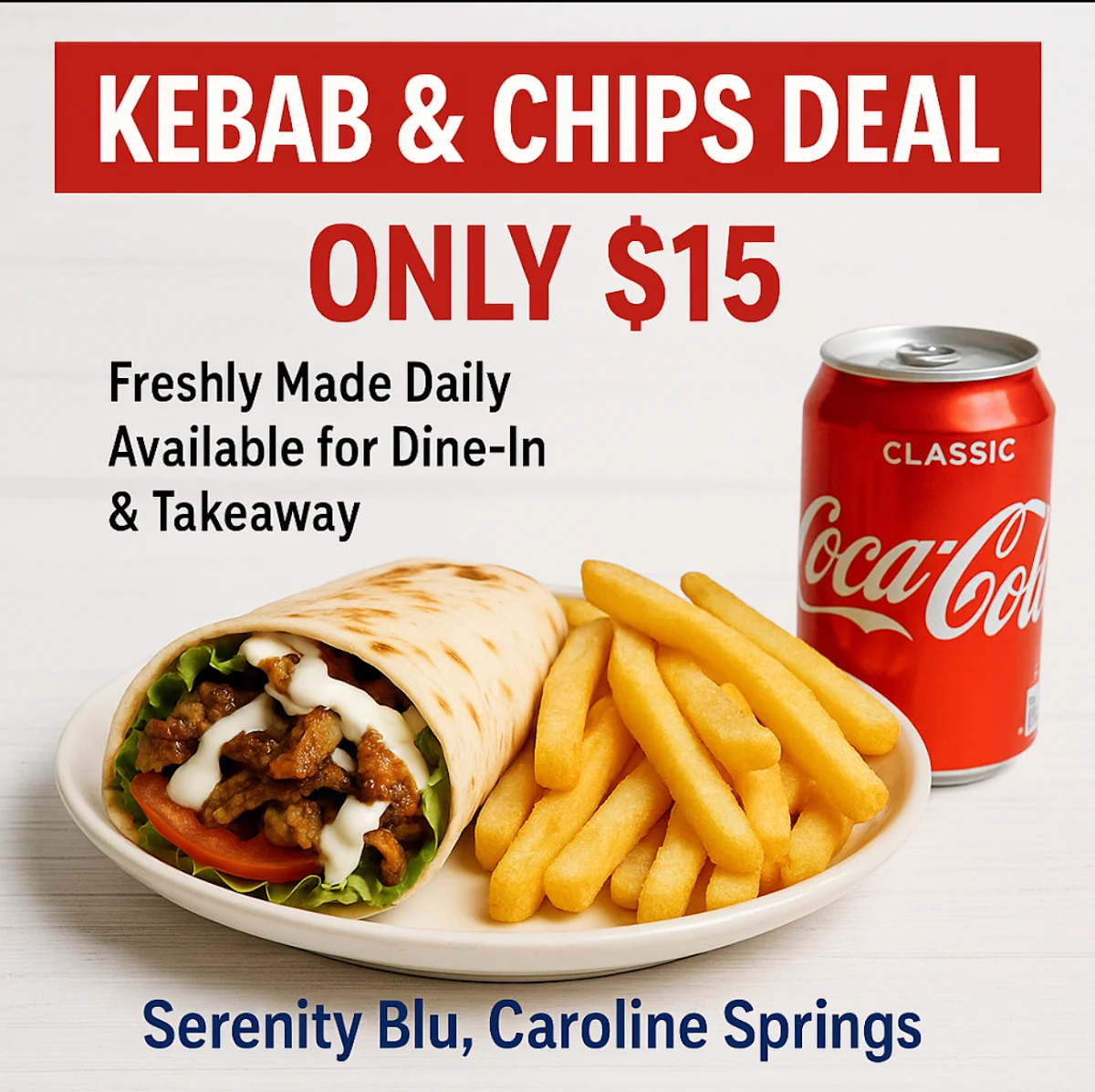 Menu, Caroline springs kebab HSP