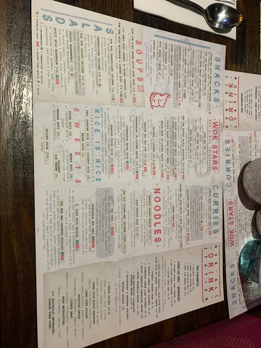 Menu, Pok Pok Junior