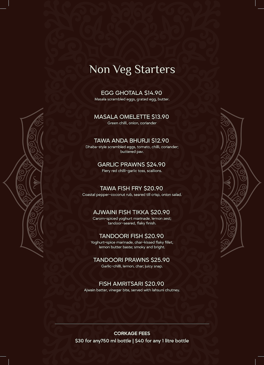 Menu, Maikhana