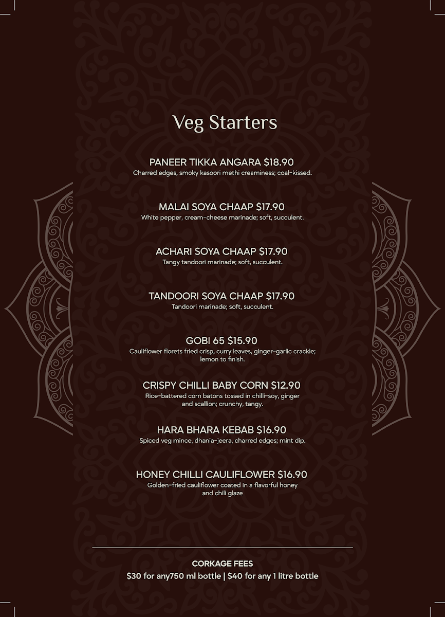 Menu, Maikhana
