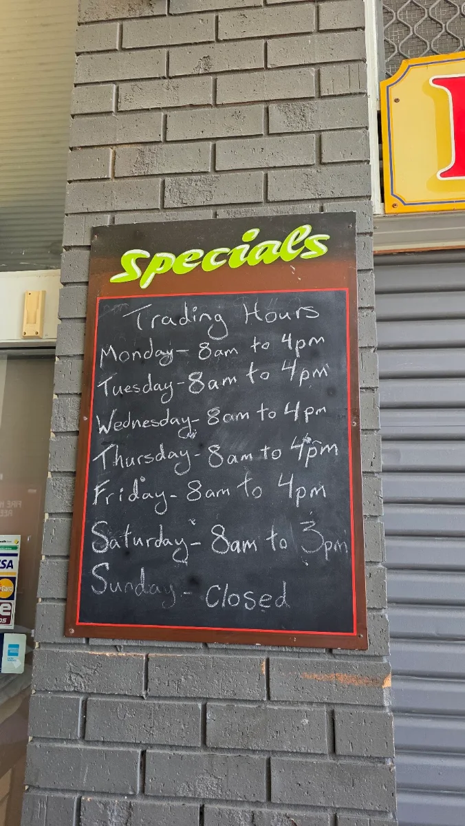 Menu, Vince Fresh Bakery
