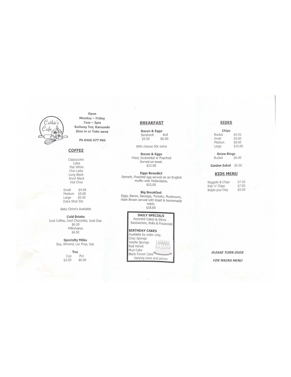 Menu photo 1