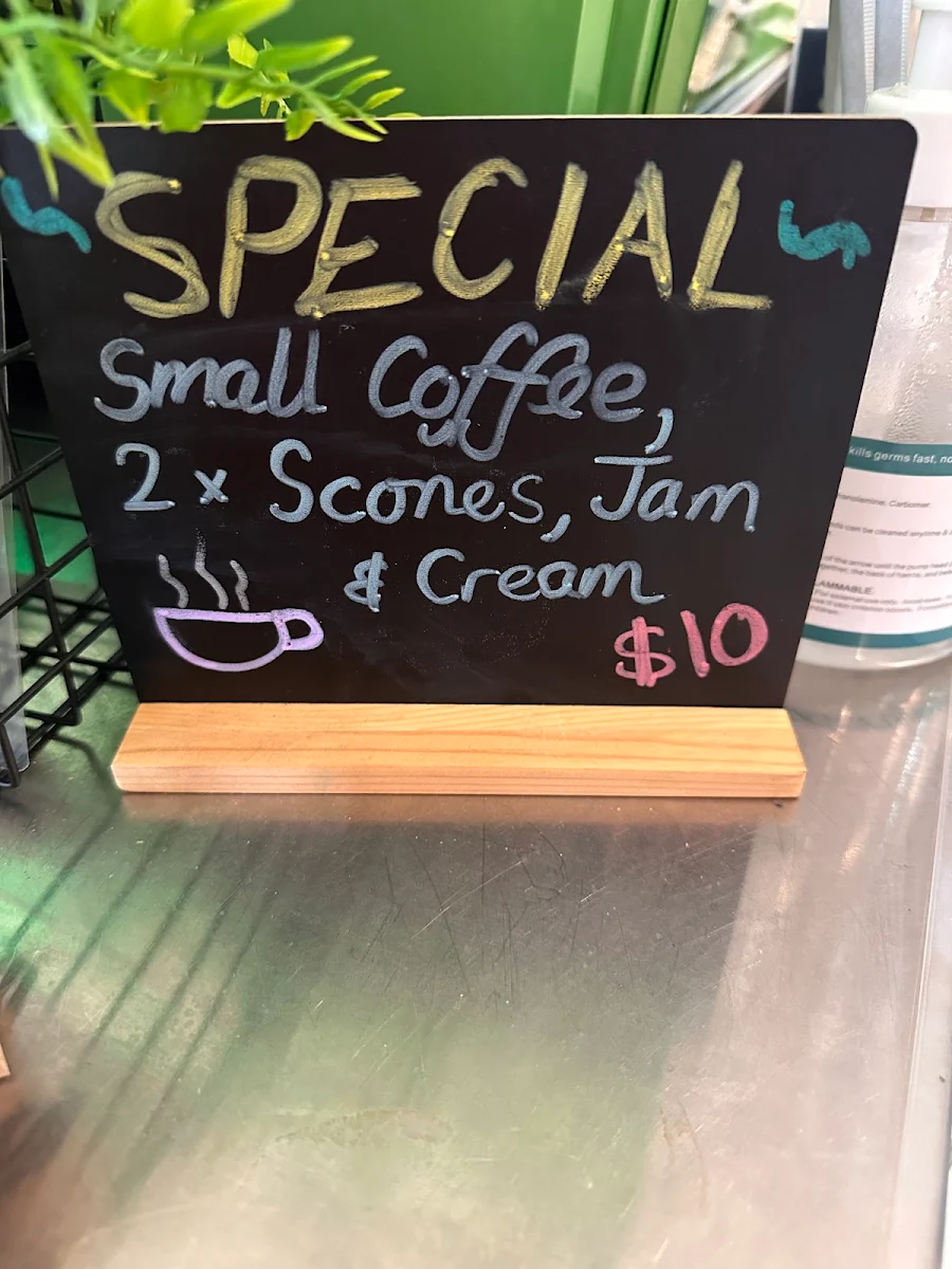 Menu, Camden Grove Cafe