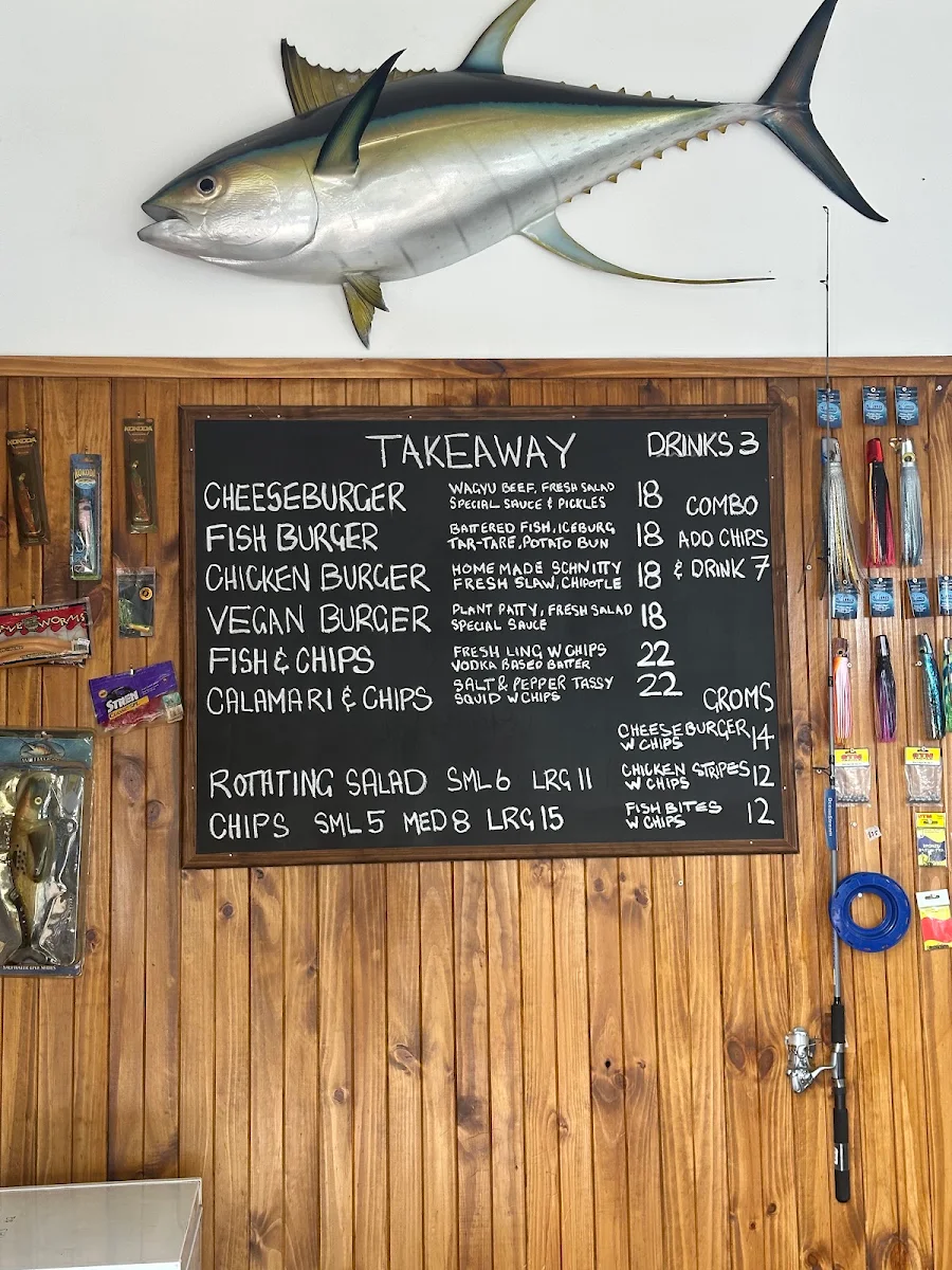 Menu, Bud’s Takeaway