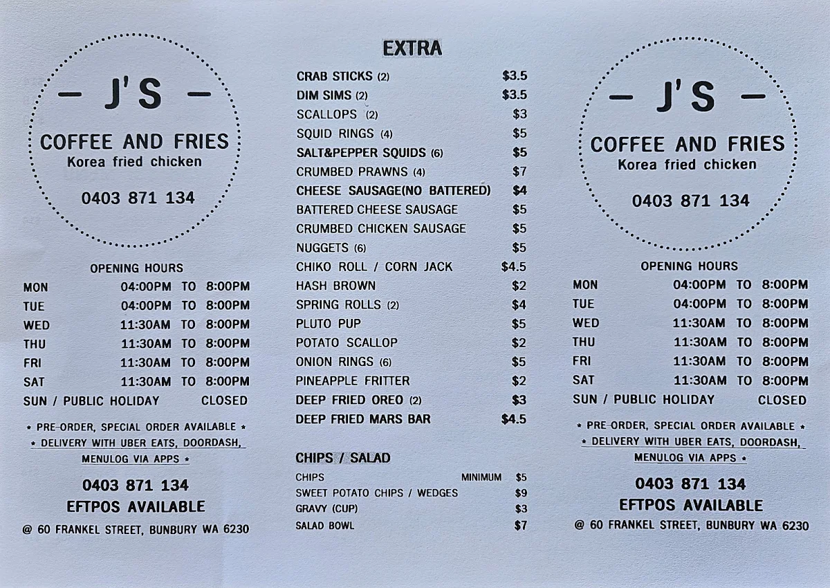 Menu photo 1