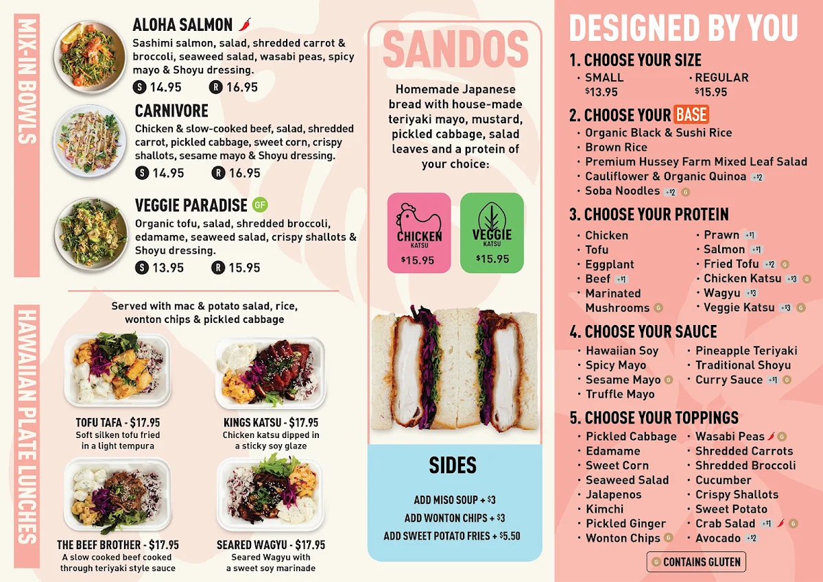 Menu, Pokéd