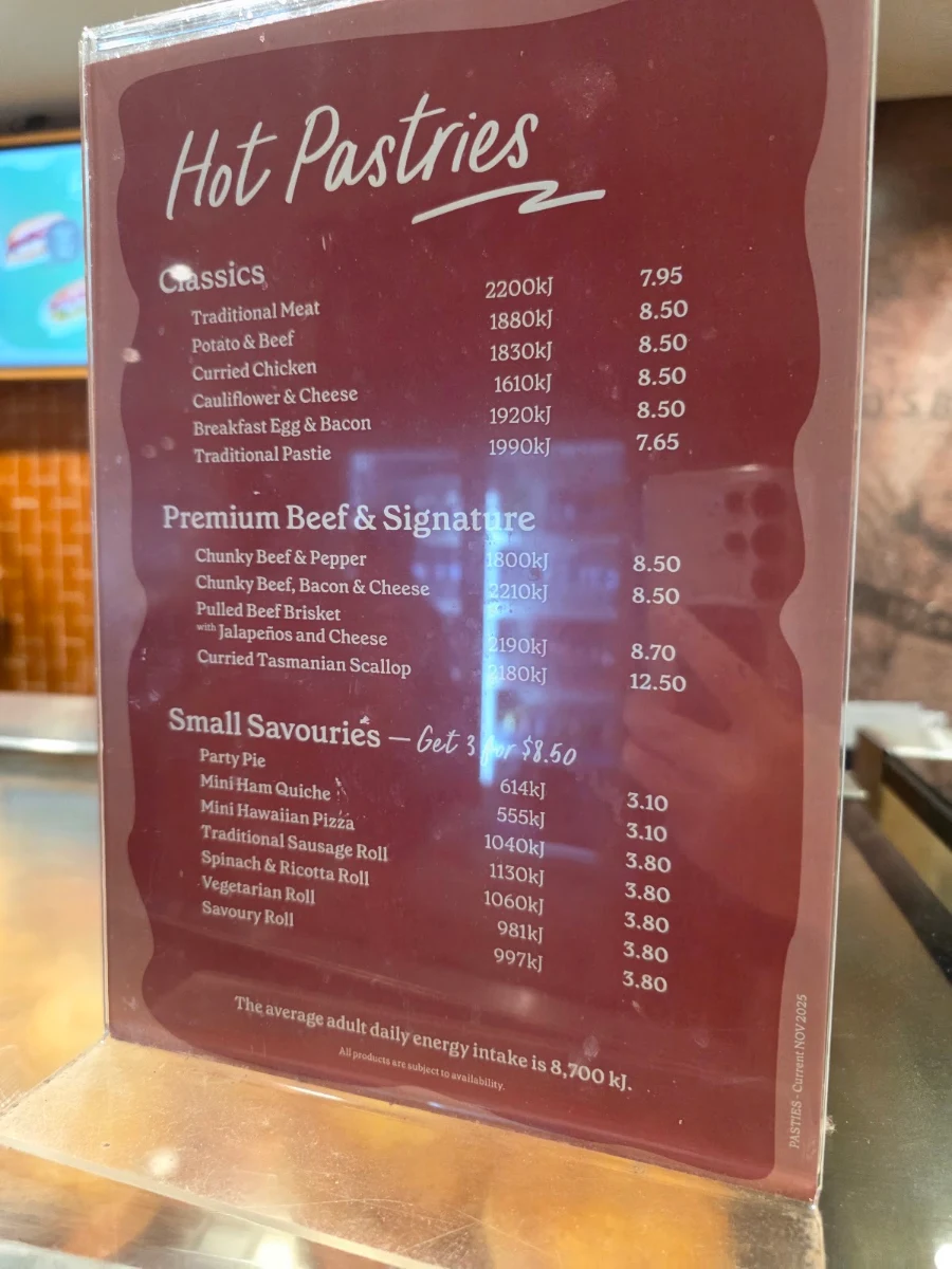 Menu, Banjo’s Bakery Café – Glenelg