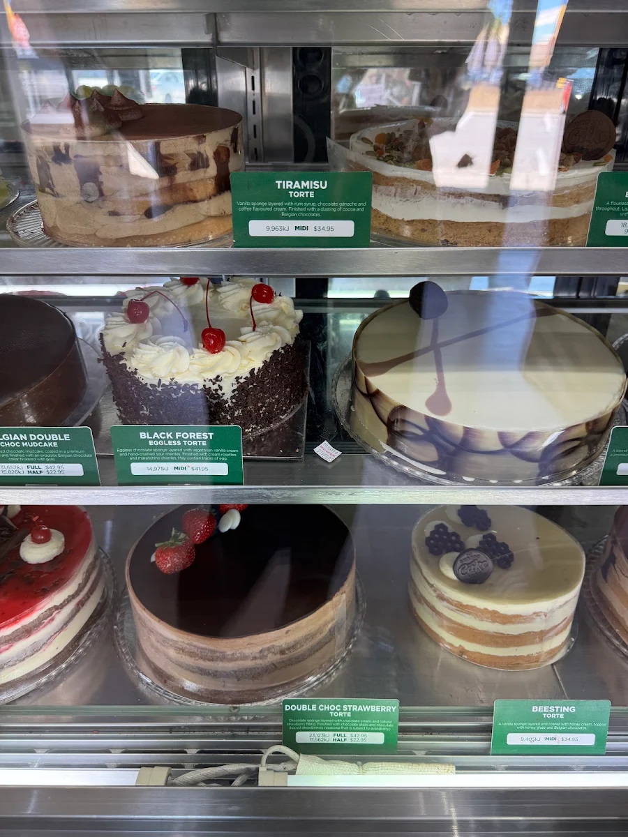 Menu, The Cheesecake Shop Cannington