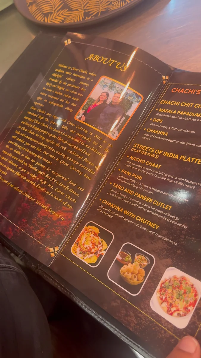 Menu, Clever Chachi - Best Indian Restaurant & Bar in Castle Hill