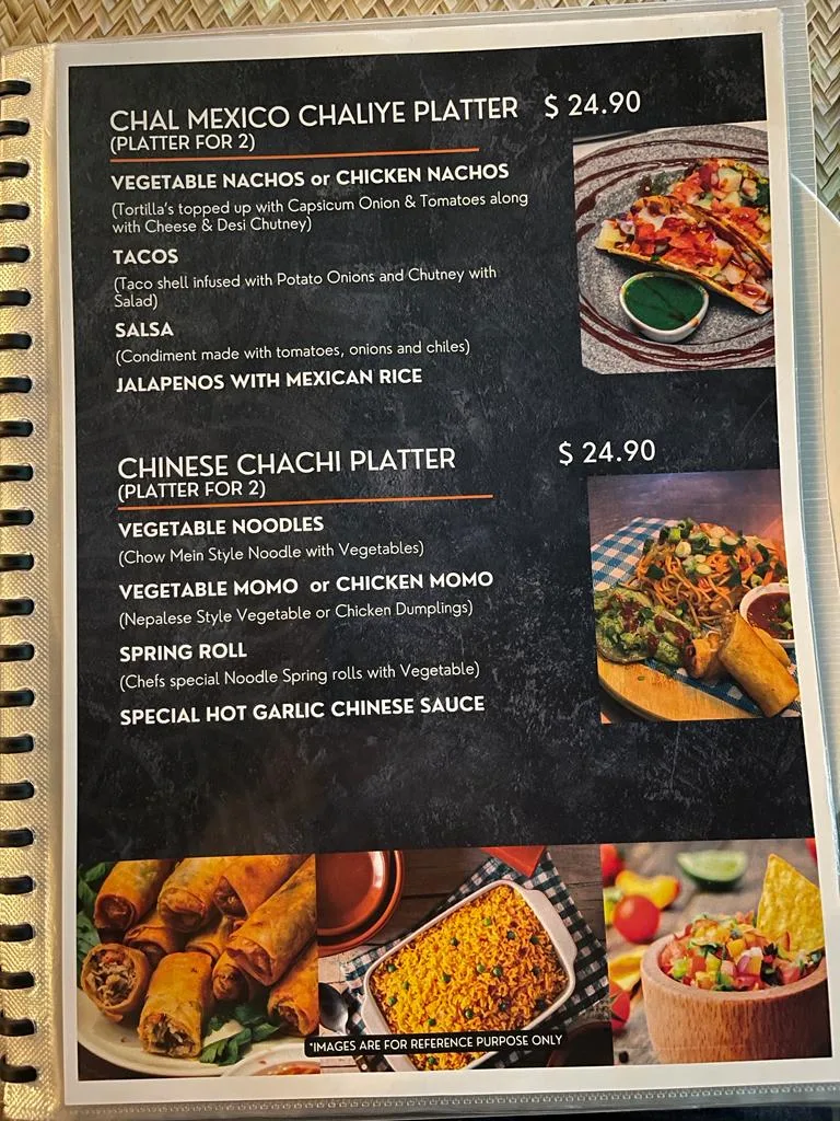 Menu, Clever Chachi - Best Indian Restaurant & Bar in Castle Hill