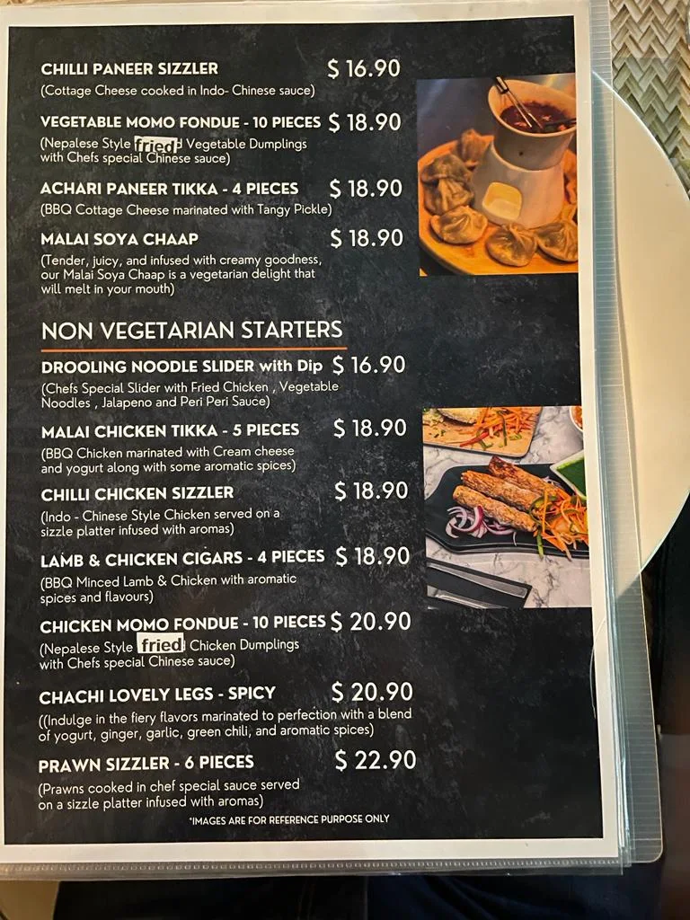 Menu, Clever Chachi - Best Indian Restaurant & Bar in Castle Hill